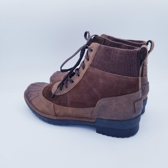 UGG Cayli Waterproof Ankle Boots - Brown - size 7.5 - Picture 7 of 14